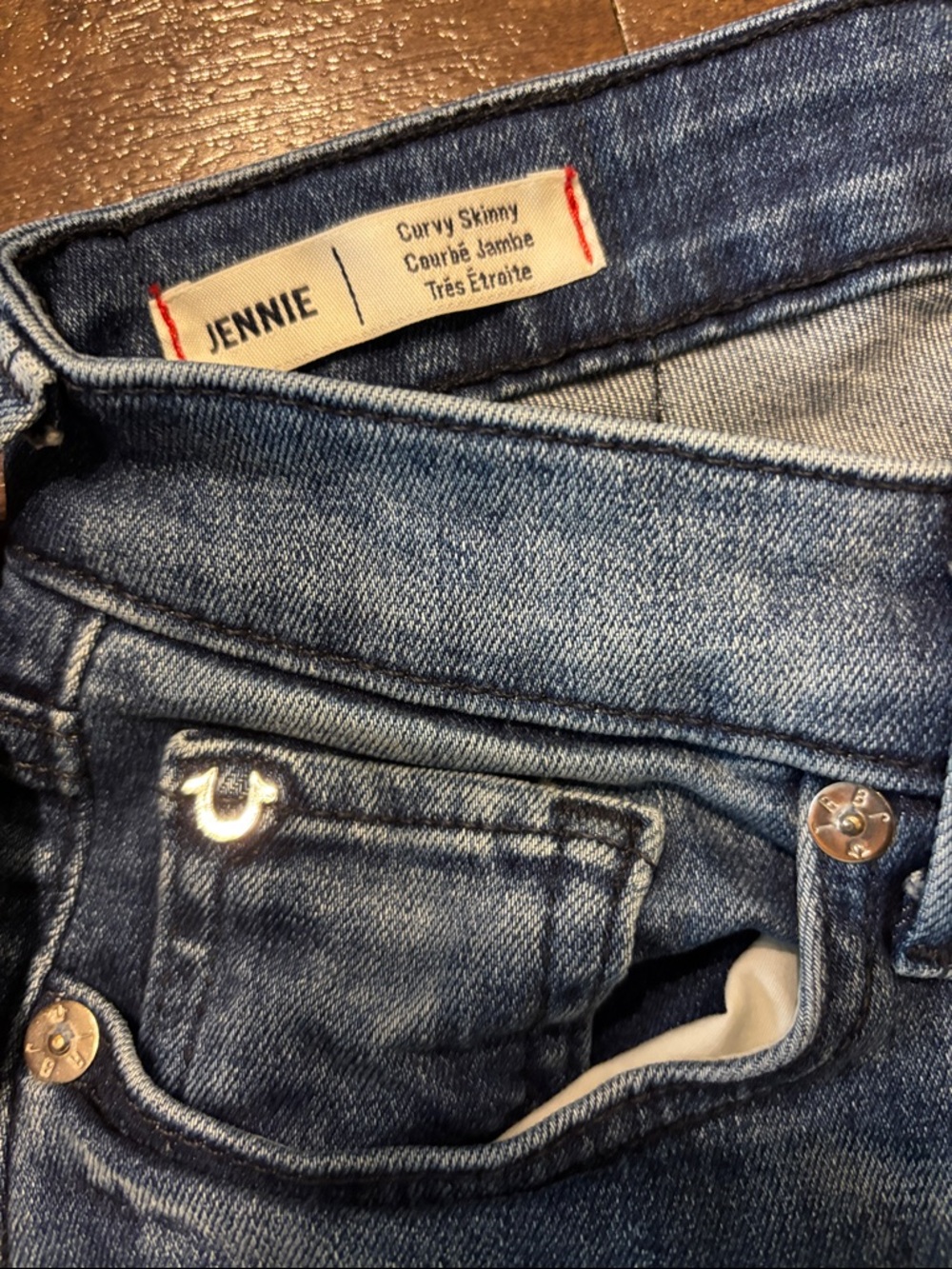 True Religion Jennie Curvy Skinny Distressed Jeans - Picture 3 of 5
